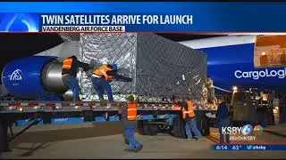 Earth research satellites arrive at Vandenberg AFB for spring launch