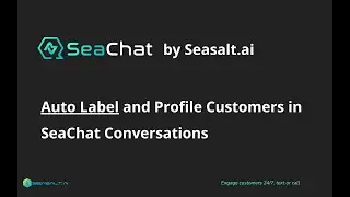 Auto Label and Profile Customers using SeaChat Conversation Content