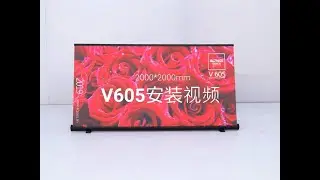 A-frame aluminum Double-sided outdoor, roll up banner stand, pavement sign v605