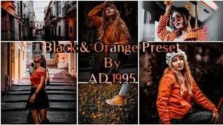 Black & Orange Preset | Lightroom Mobile Preset Free DNG File Download | Preset Tutorial #lightroom