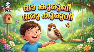 വാ കുരുവീ വരു കുരുവീ | Kids Sparrow song | Nursery Rhymes | Animation Songs | Birds Songs