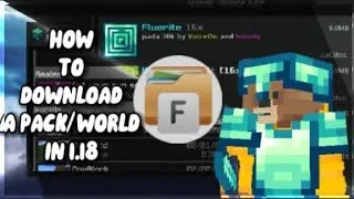 How to Download a Texture pack/World in 1.18 || App File manager || MCPE ||