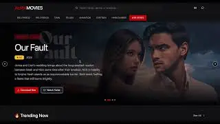 AURAMOVIES UI/UX Design & Custom Coded Movies Download Website | Dark Cinematic UI Demo