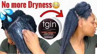 TGIN HONEY MASK honest review on 4C natural hair #TGIN #TGINhoneymask