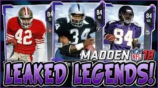 LEAKED MUT 18 LEGENDS! | BO JACKSON, RANDY MOSS, RONNIE LOTT GOAT SQUAD LEGENDS! | MUT 18 LEGENDS