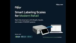 Modern Touchscreen Label Printing Scale for Small & Medium Businesses | Syncs with Square & Shopify