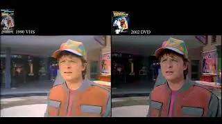 Back to the Future 2 (1989) VHS-DVD Comparison 2