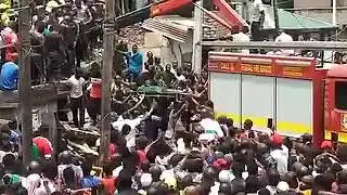 Many students trapped under a school Building that Collapsed in Ita-Faji Lagos Island