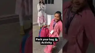 Pack your bag activity Fun game🔶Learning to be independent one bag at a time🔶Pack Your Bag challenge