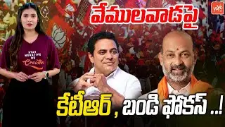 Minister KTR, MP Bandi Sanjay Focusing More On Vemulawada Assembly Seat | TRS Vs BJP | YOYO TV