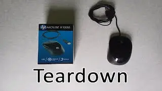 HP X1000 USB Wired Mouse Teardown