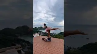 Thailand khotao #acroyoga #yogini #yogi #couple #yogalife #views #island #travel #travelblogger