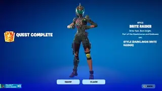 Fortnite Brite Raider Skin Gameplay (New Darkland Style)