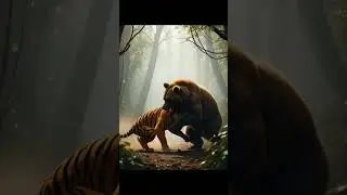 pic Jungle Battle: Tiger vs Bear | Realistic Animal Fight Animation