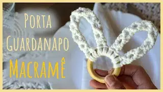🐰Porta Guardanapo de Macramê para Páscoa: Passo a Passo!
