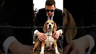 Mysterious Hero Rescues Dog from Barbed Wire Trap