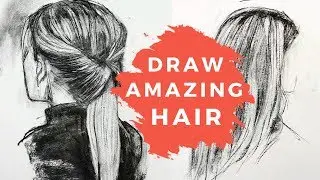 How to Draw Hair Beautifully - Tied Up & Fair Hair
