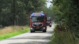 P1/A1 Brandweer Oldeberkoop & (oude) Ambulance 02-144 Nieuwehorne naar een ernstig ongeval!