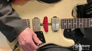 MyDream Partcaster Custom Built - Aged White over Sunburst HSP90 Asyllum Freeway