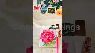simple floral paintings #floralartwork #flowerpainting #art