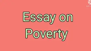 #essay on poverty