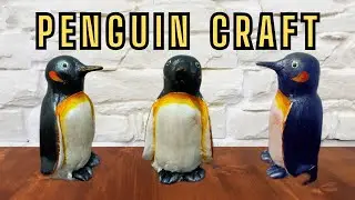 Penguin 🐧 craft from plastic bottle | wall putty craft | plastic bottle craft |