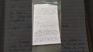 #formalletterwriting #lettertoeditor #complaintletter #letter #formalletter #informalletter