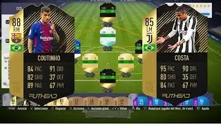 Coutinho Sif y Douglas Costa If Review en espa&ntilde;ol|Brasil por 400k|Fifa 18|AndresEV