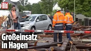 HAGEN, NRW: Windhose zerst&ouml;rt Innenstadt