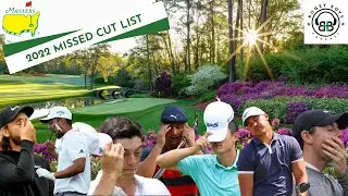 2022 MASTERS MISSED CUT LIST