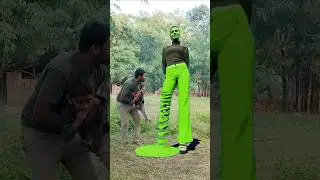 green girl sand sculpture green screen video #shorts #vfx #tiktok #trendingshorts #new