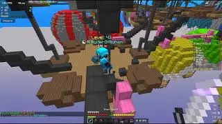 Bedwars Highlights | Beating a closet cheater that has prot 4 diamond and obby