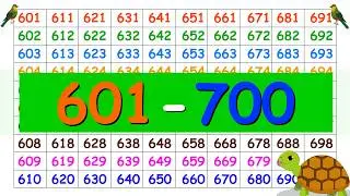 Number Words | 601-700 | Count 601 to 700 | 1-1000 part7 | Varun biwanl