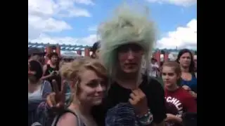 Meeting VeeOneEye at warped tour