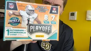 Opening a box of 2021 Playoff Football - Panini