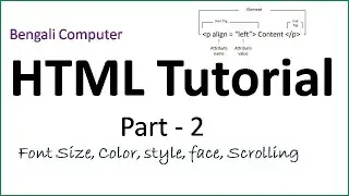 HTML in bengali online class 2 || Learn HTML & design webpage ,WBSCHE XII COMA in bangla language