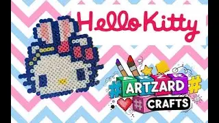 I made Hello Kitty out of perler beads!