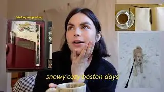 designing my forever journal & so much snow (cozy days in my life)