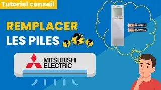 Comment changer les piles de la télécommande de climatisation Mitsubishi ?