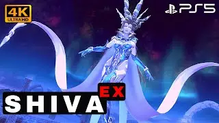 Final Fantasy XIV - 8 Player Raid Boss: SHIVA (Extreme Mode) - Bard Gameplay