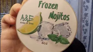 A&E Frozen Mojitos, Maggards Mild V-3 Razor, LimeSec and Craving Shaving Brush