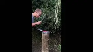 Making Chef Knife w Recycled HDPE Handle