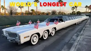 100 FEET LONG! &ldquo;World&rsquo;s Craziest Limo!&rdquo;_ Six Cadillac in One Limo!