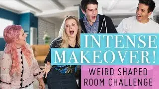 Weird Shaped Room Challenge! Drastic Makeover