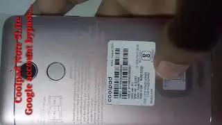 Coolpad Note 5 lite google account bypass.