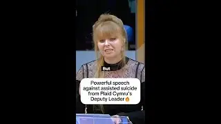 Plaid Cymru&rsquo;s Delyth Jewell delivers a powerful speech rejecting assisted suicide 🔥