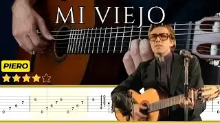 MI VIEJO 🎸 Piero (Arreglo por Leonardo Ramos) | Tutorial de Guitarra Clásica + TABS