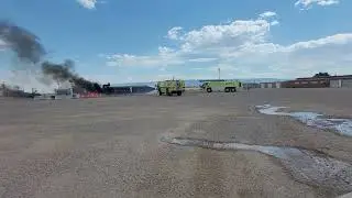 Oshkosh Stryker and Rosenbauer Arff training