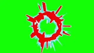 Comic Explosion Bang - Green Screen for free use - HD 1080