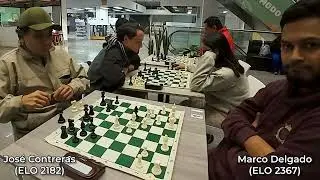 Ronda 6 - Jos&eacute; Contreras (ELO 2182) vs Marco Delgado (ELO 2367). R&aacute;pidas